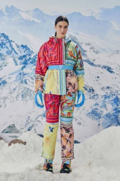 FARM Rio Mixed Scarves Ski Puffer Jacket