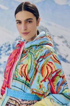 FARM Rio Mixed Scarves Ski Puffer Jacket