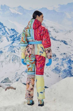 FARM Rio Mixed Scarves Ski Puffer Jacket