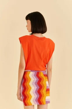 FARM Rio Multi Stripes Crochet Wrap Mini Skirt Sale