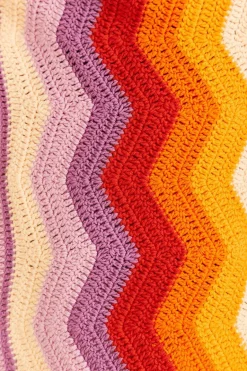 FARM Rio Multi Stripes Crochet Wrap Mini Skirt Sale