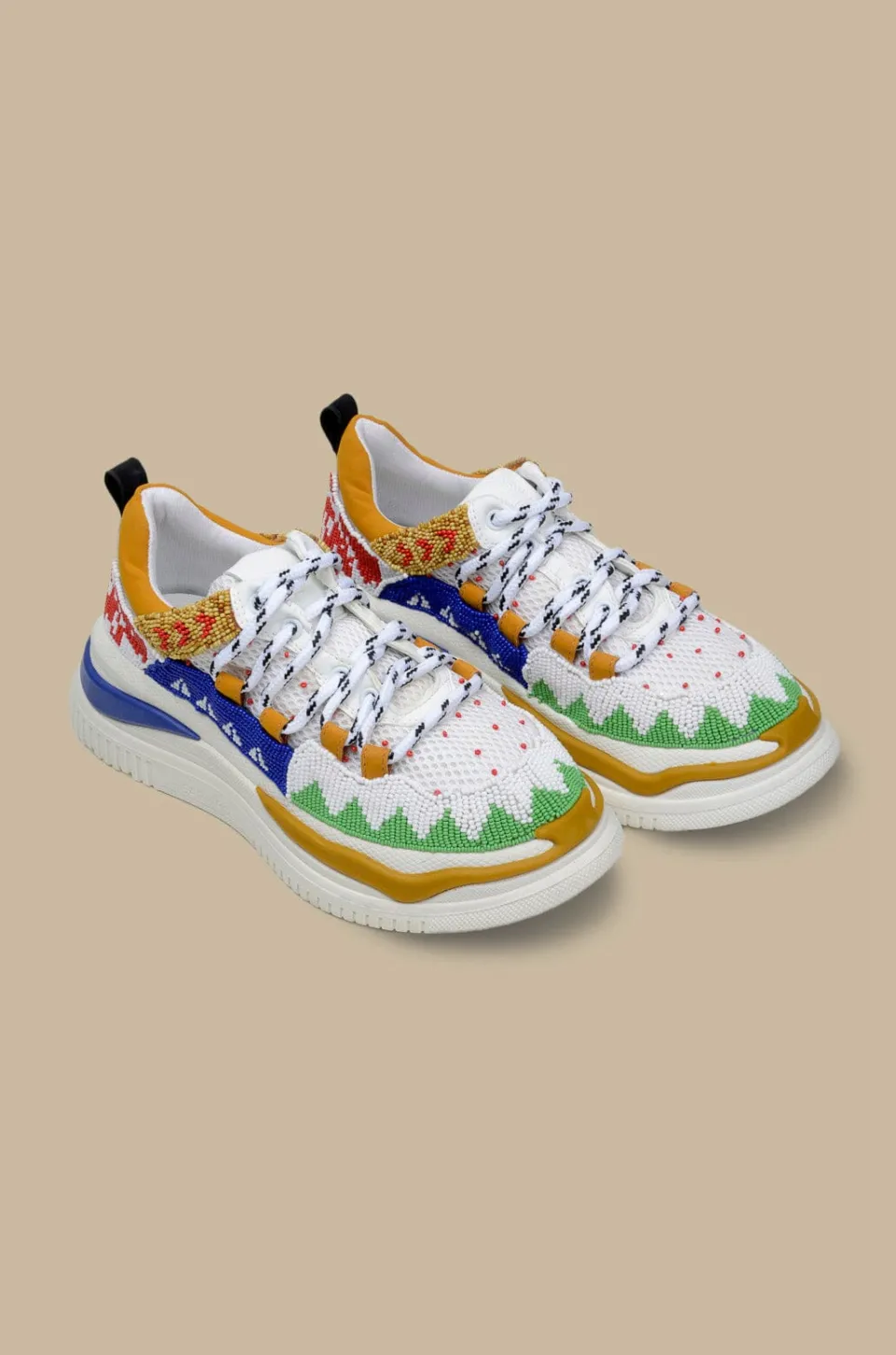 FARM Rio Multicolor Beaded Apolo Sneaker New