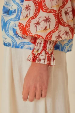 FARM Rio Multicolor Summer Mix Blouse Sale