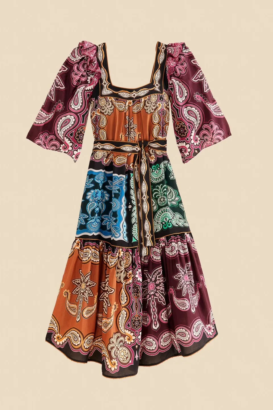 FARM Rio Multicolor Sweet Mermaids Midi Dress Clearance