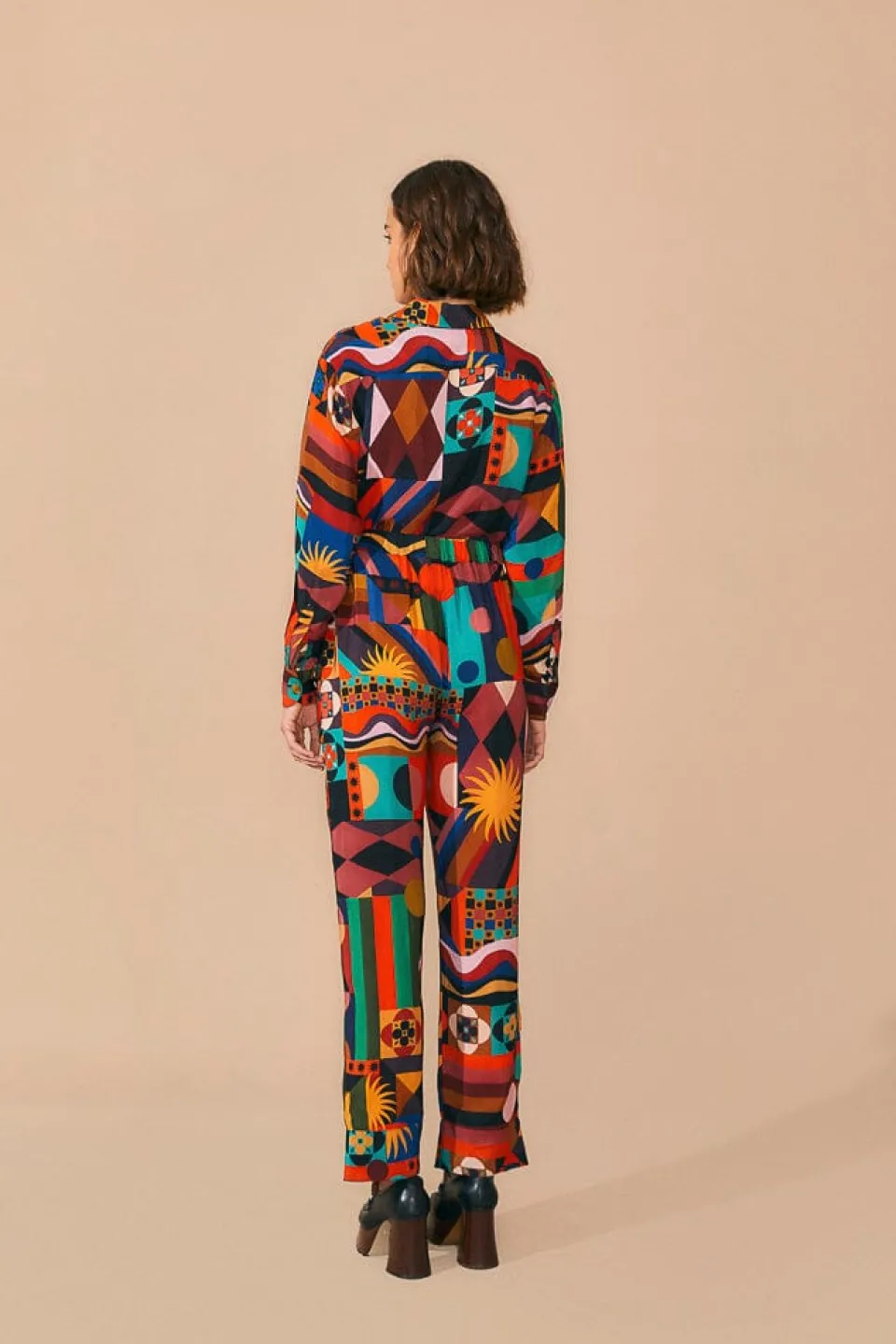 FARM Rio Multicolor Tropical Shapes Pants Discount
