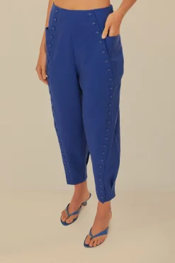 FARM Rio Navy Blue High Waisted Pants Discount