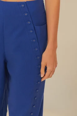 FARM Rio Navy Blue High Waisted Pants Discount