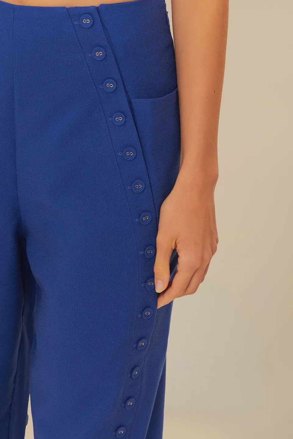 FARM Rio Navy Blue High Waisted Pants Discount