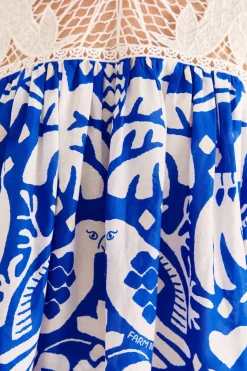 FARM Rio Navy Blue Jungle Scarf Blouse Sale