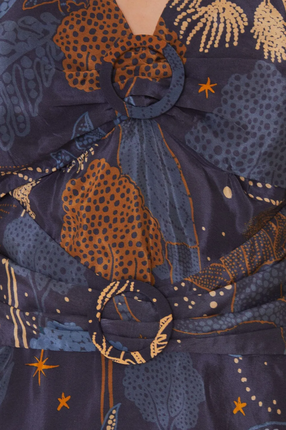 FARM Rio Navy Blue Night Jungle Mini Dress Online
