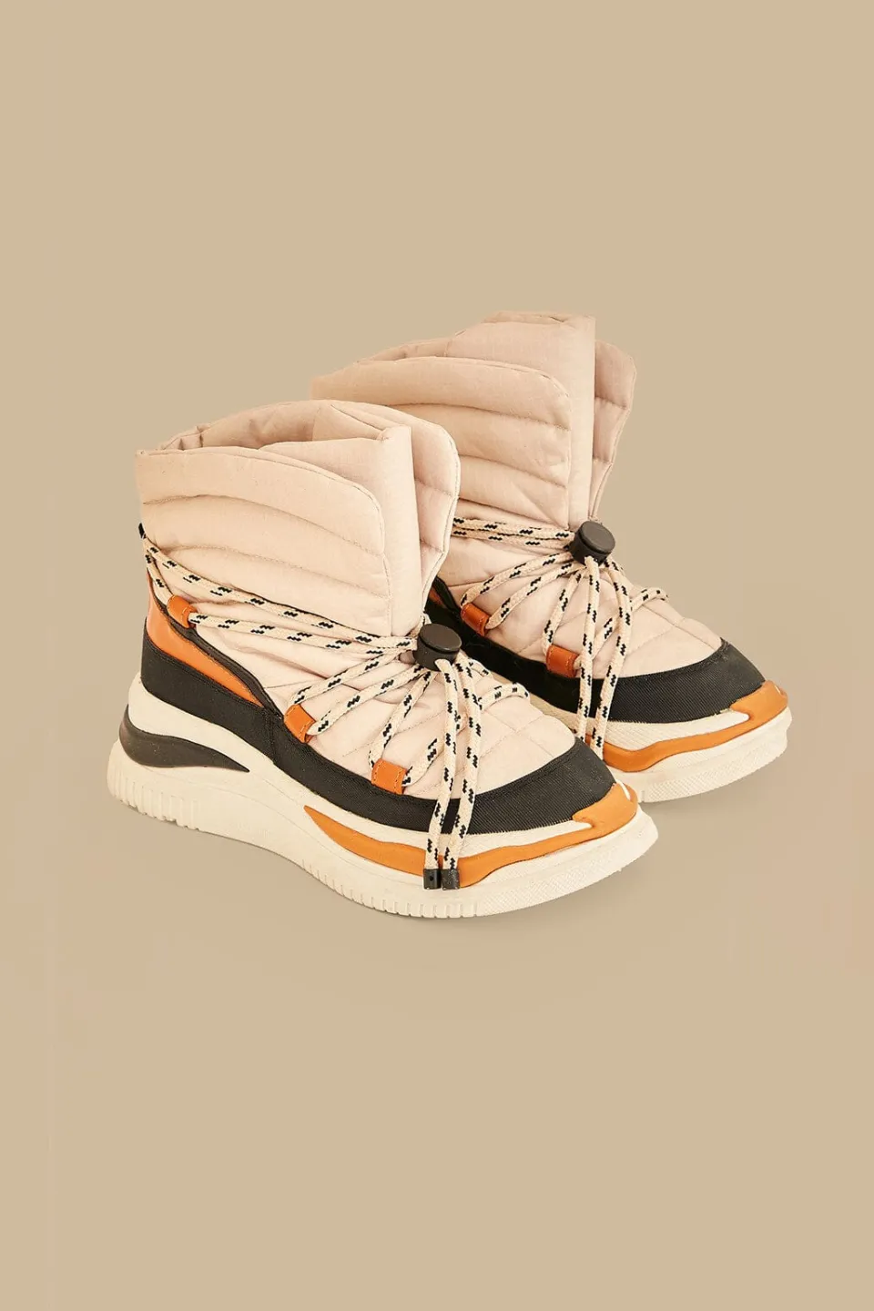 FARM Rio Off White Matelasse Puffy Boot Discount