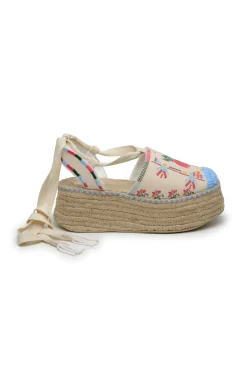 FARM Rio Off White Paradise Espadrille Platform Sandal Online