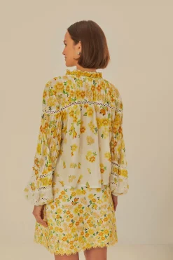 FARM Rio Off-White Azaleia Blouse Outlet