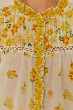 FARM Rio Off-White Azaleia Blouse Outlet