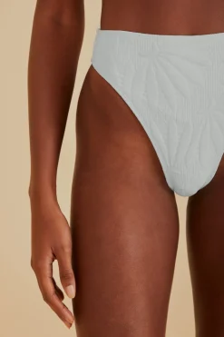 FARM Rio Off-White Banana Matelasse Bikini Bottom Discount