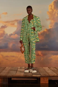 FARM Rio Off-White Banana Typography Strapless Jumpsuit Sale