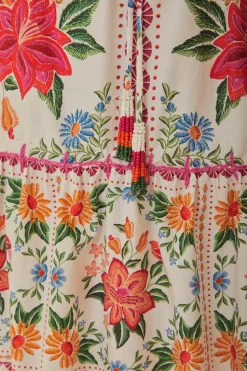 FARM Rio Off-White Bloom Garden Maxi Skirt Best