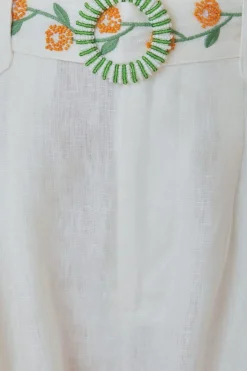 FARM Rio Off-White Coconut Tree Embroidered Richelieu Shorts Online