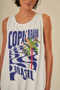 FARM Rio Off-White Copacabana Jersey Jumpsuit Online