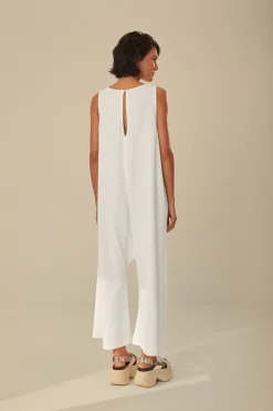 FARM Rio Off-White Copacabana Jersey Jumpsuit Online