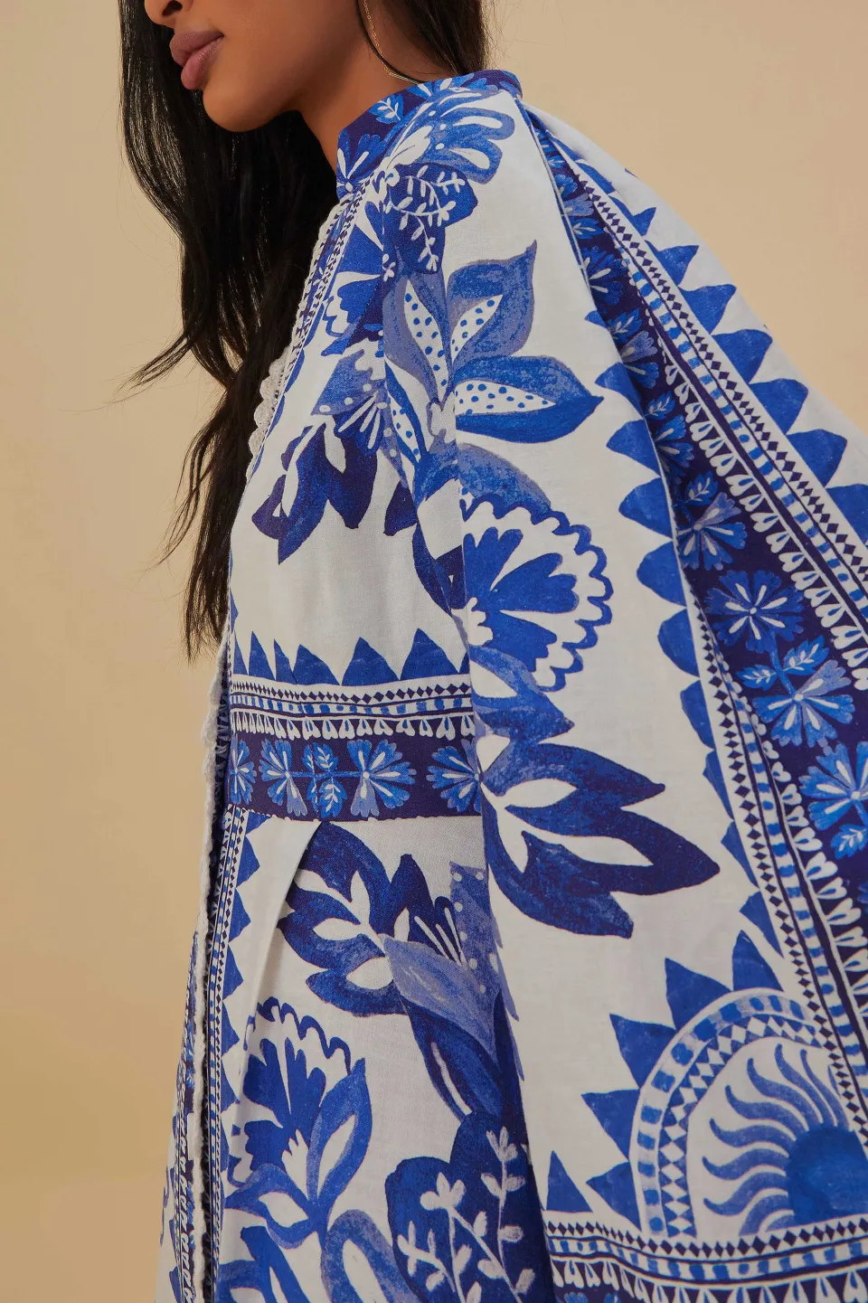 FARM Rio Off-White Flora Tapestry Lenzing™ Ecovero™ Euroflax™ Maxi Dress Clearance