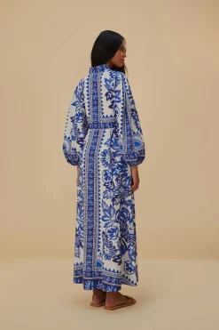 FARM Rio Off-White Flora Tapestry Lenzing™ Ecovero™ Euroflax™ Maxi Dress Clearance