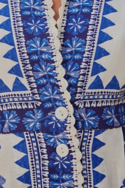 FARM Rio Off-White Flora Tapestry Lenzing™ Ecovero™ Euroflax™ Maxi Dress Clearance
