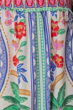 FARM Rio Off-White Flowers Beach Maxi Dress Outlet