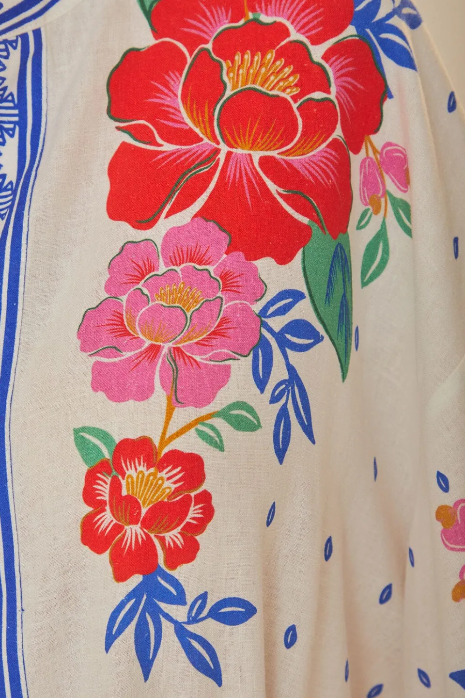 FARM Rio Off-White Flowers Beach Midi Dress Discount