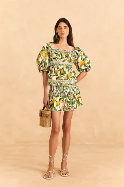 FARM Rio Off-White Fruit Orchard Blouse New