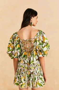 FARM Rio Off-White Fruit Orchard Blouse New