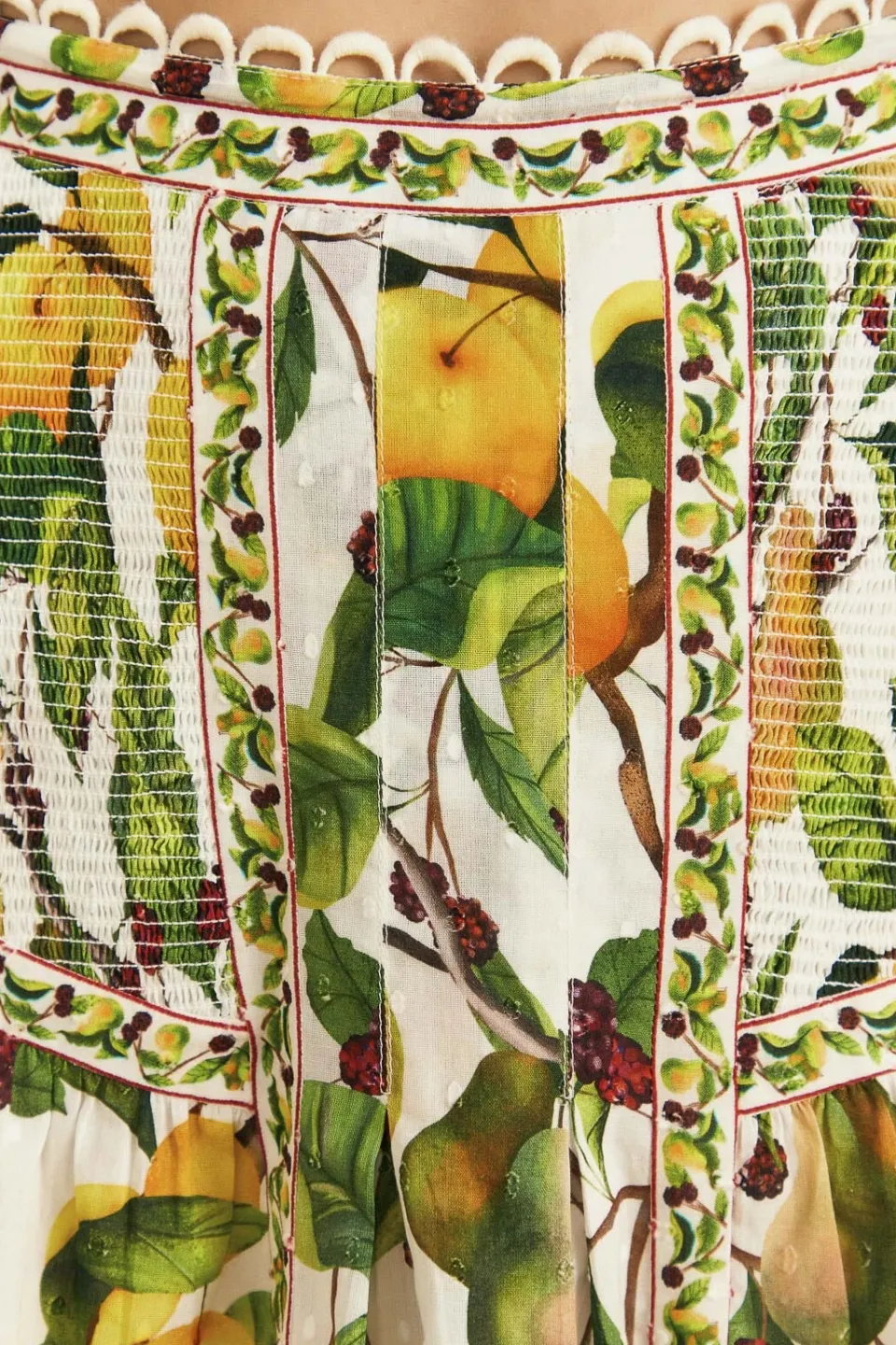 FARM Rio Off-White Fruit Orchard Mini Skirt