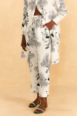 FARM Rio Off-White Moto Love Pants Best