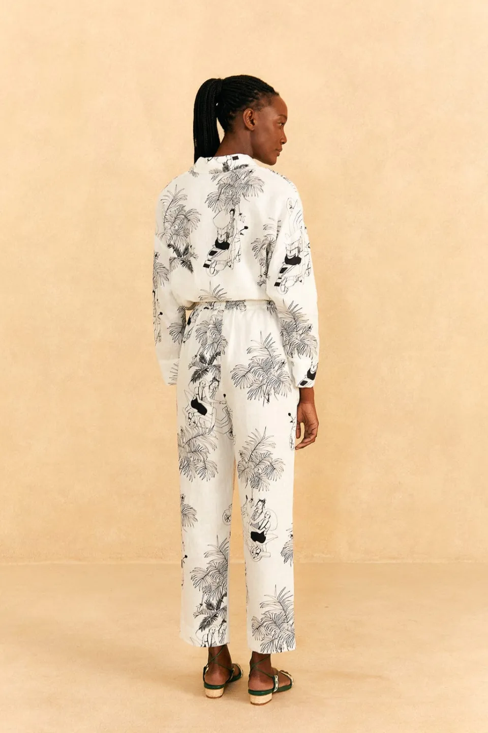 FARM Rio Off-White Moto Love Pants Best