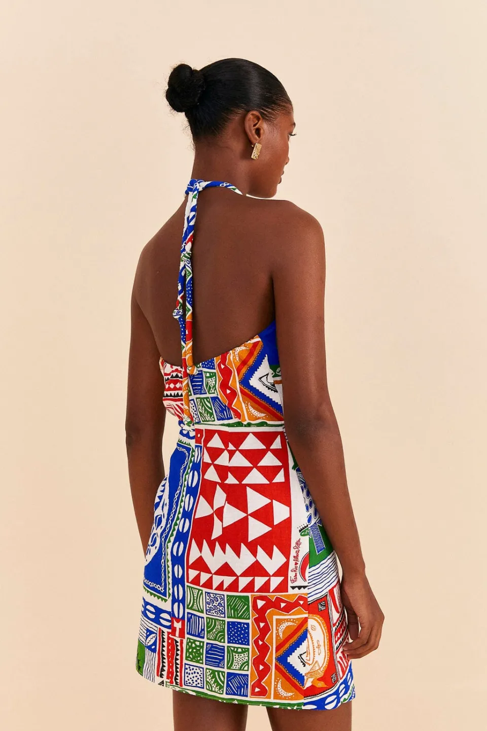 FARM Rio Off-White Pitta Colors Mini Dress Sale