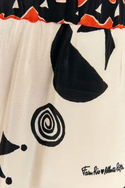 FARM Rio Off-White Pitta Soul Pants