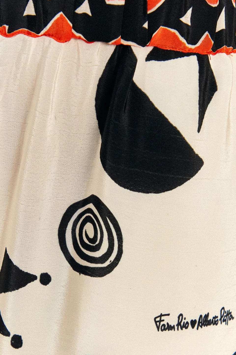 FARM Rio Off-White Pitta Soul Pants
