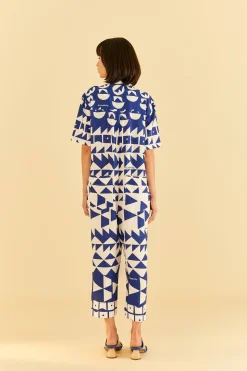 FARM Rio Off-White Pitta Tiles Jumpsuit Online
