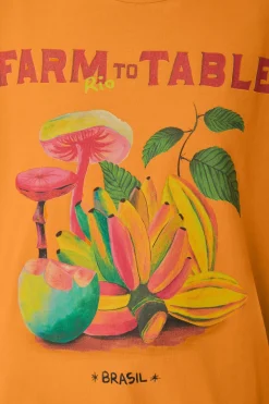 FARM Rio Orange To Table Organic Cotton T-Shirt Clearance