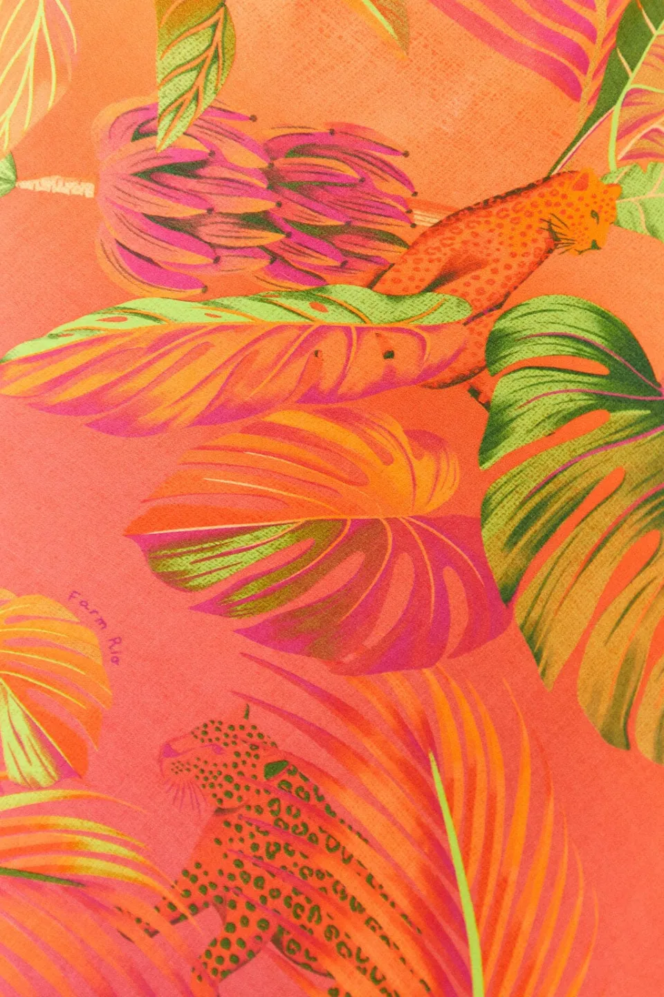 FARM Rio Orange Ombre Forest Lenzing™ Ecovero™ Viscose Midi Dress Sale