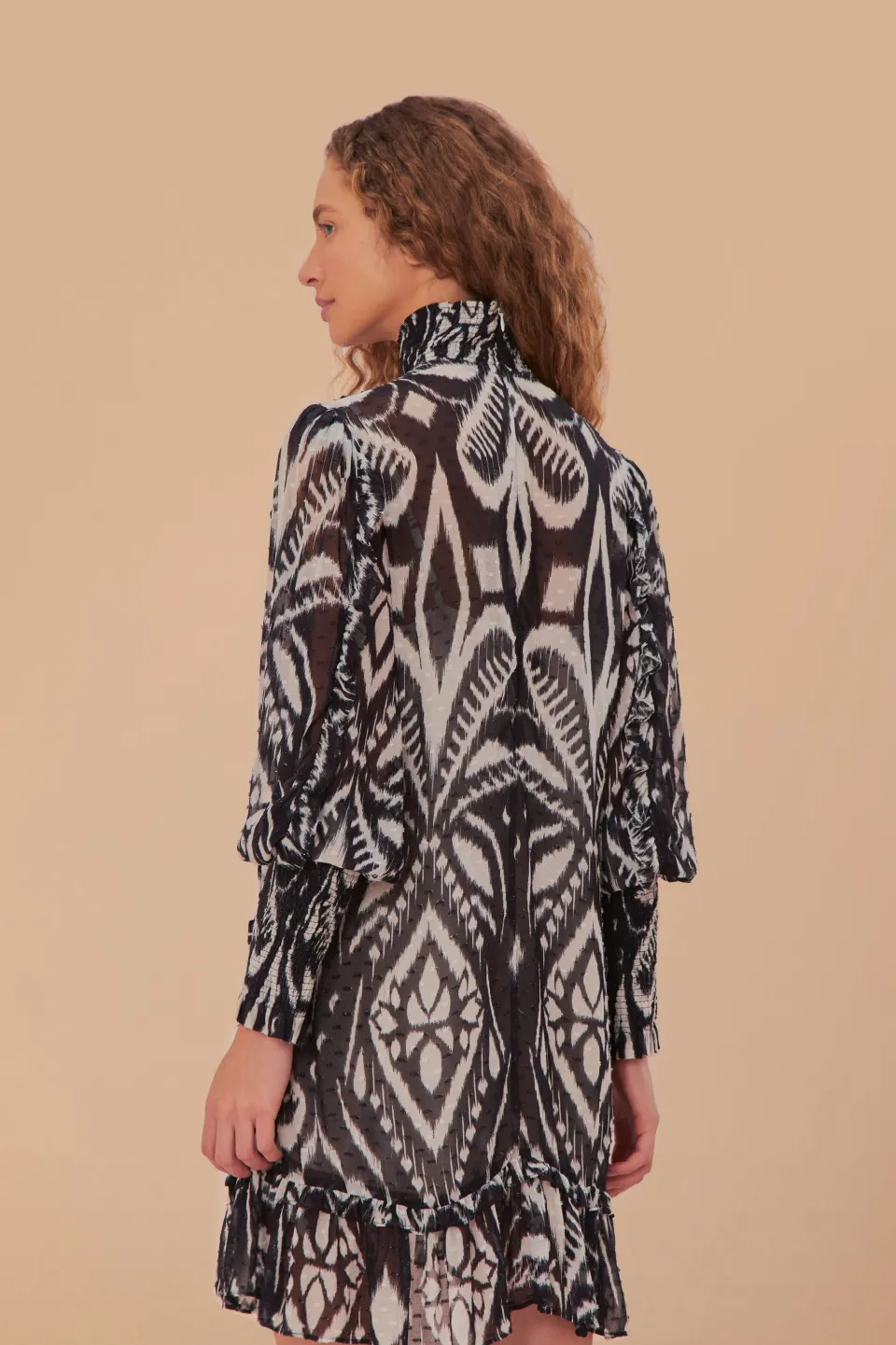 FARM Rio Pineapple Ikat Black Mini Dress Best