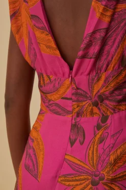FARM Rio Pink Beach Forest Lenzing™ Ecovero™ Viscose Maxi Dress