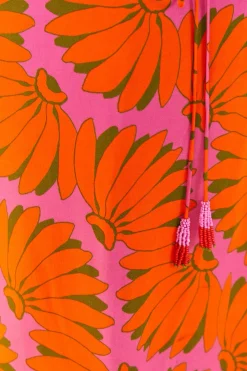 FARM Rio Pink Copacabana Lenzing™ Ecovero™ Viscose Cut Out Midi Dress Online