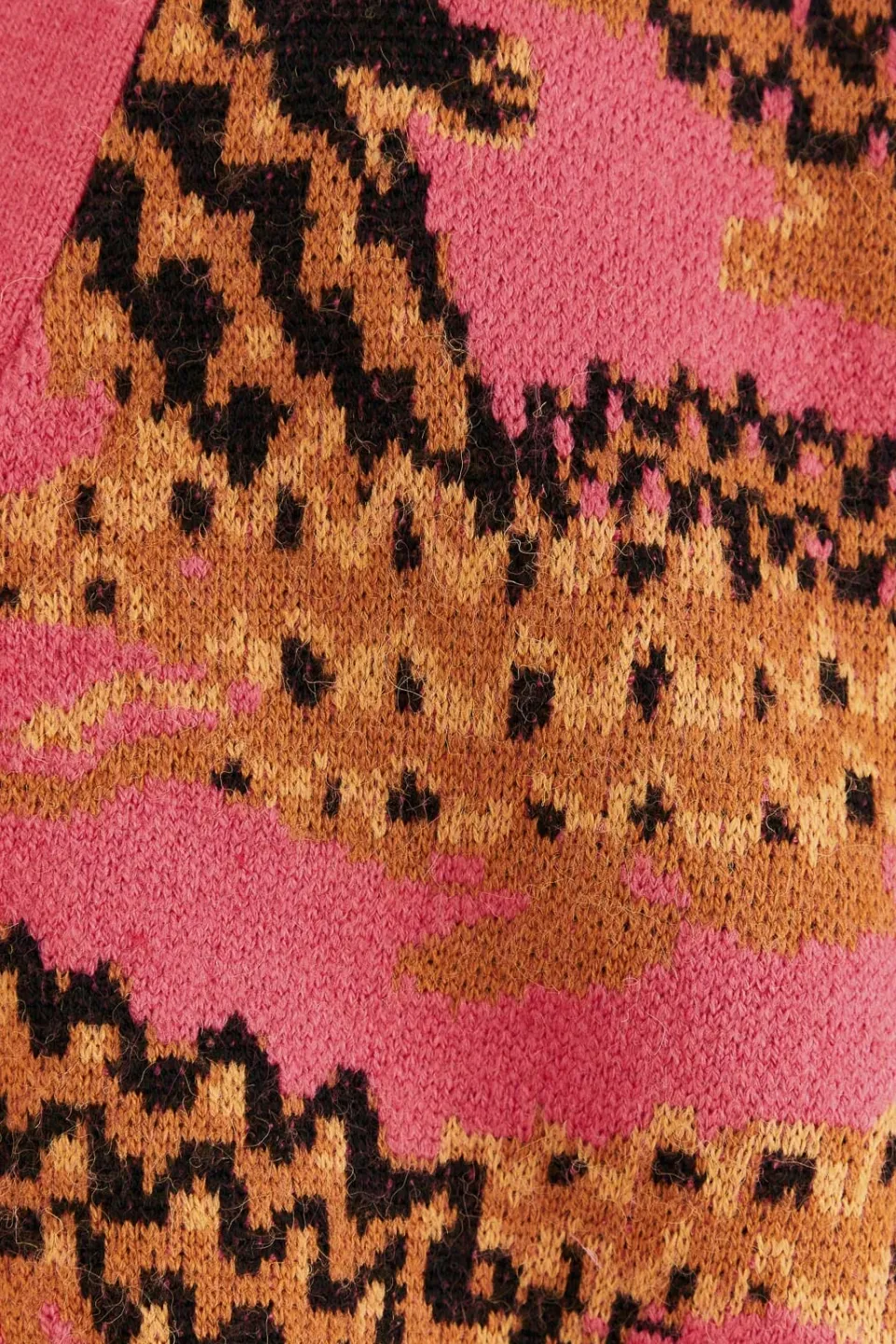 FARM Rio Pink Croco Knit Cardigan Clearance