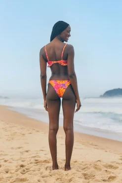 FARM Rio Pink Flowers Garden Bikini Top