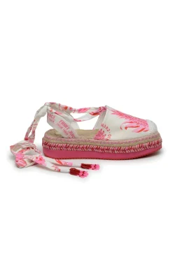 FARM Rio Pink Fruit Juice Espadrille Platform Sandal