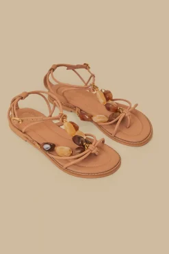 FARM Rio Pink Gem Straps Sandal Hot