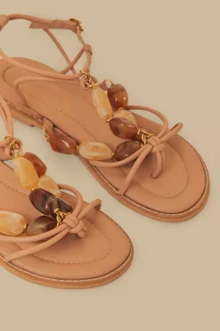 FARM Rio Pink Gem Straps Sandal Hot