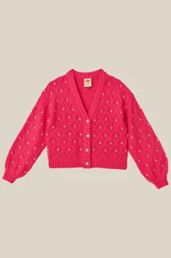 FARM Rio Pink Lace Knit Sweater Sale