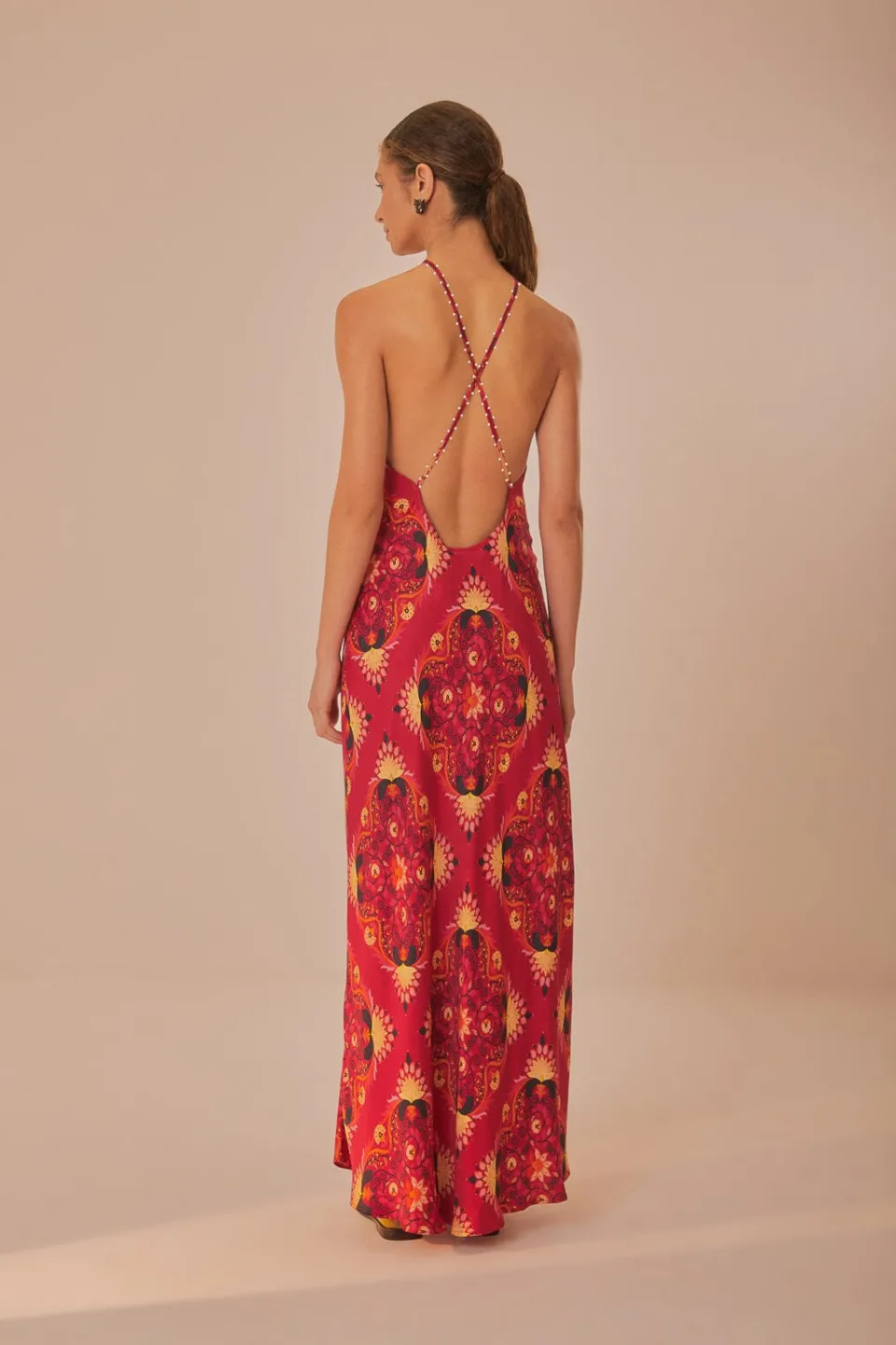 FARM Rio Pink Luize Sleeveless Maxi Dress Best